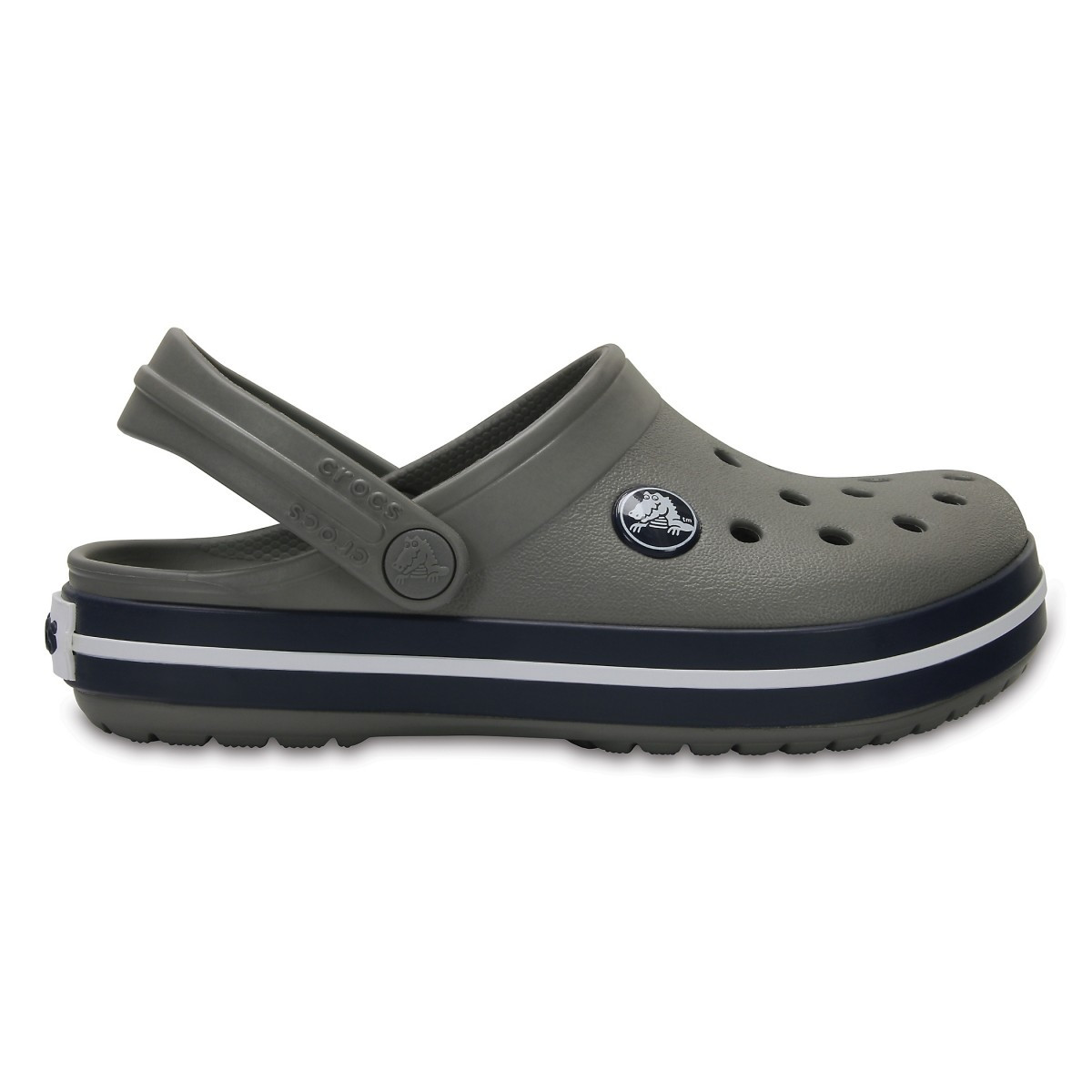 Saboti Crocs Crocband Kids Gri - Smoke/Navy - imagine 5